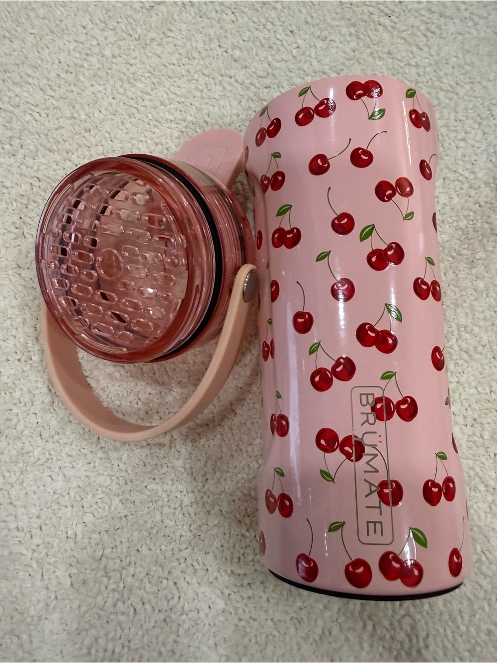 Brumate Pink Cherry Insulated shaker